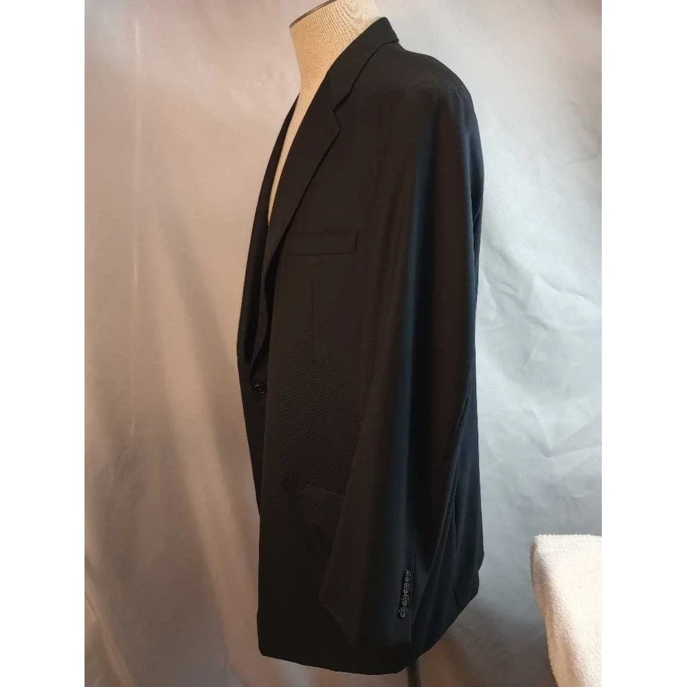 Hickey Freeman Blazer Jacket Mens 46L Made In Italy‎ Tasmanian Super 130'S
